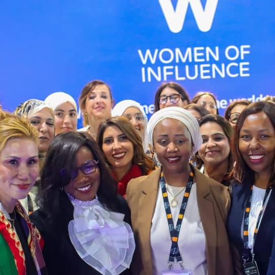 Group of women at Gitex Africa 2025 posing for a group photo.